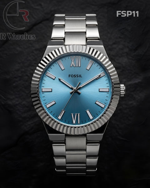 (SS)🖤⬆️⭐ Fossil Silver Tiffany Blue (FSP11)