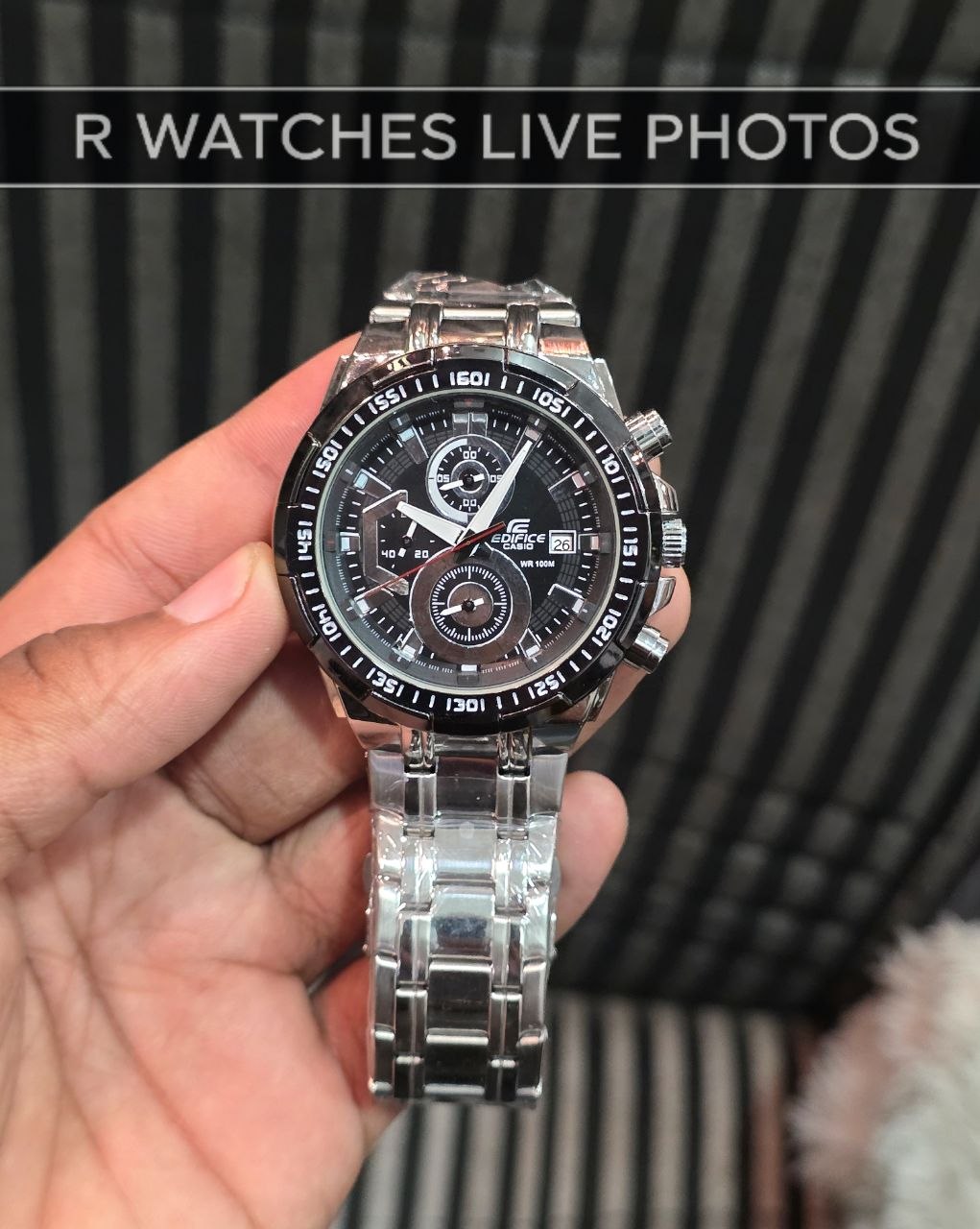 (SS)🖤⬆️⭐ Casio Edifice silver black (CSP7)