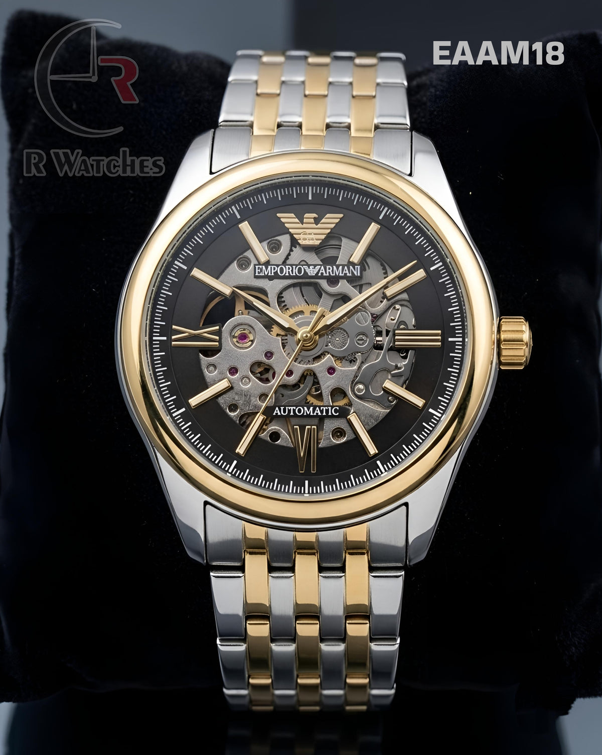 (OS)🖤⭐ Armani Automatic Dual Tone Black (EAAM18)