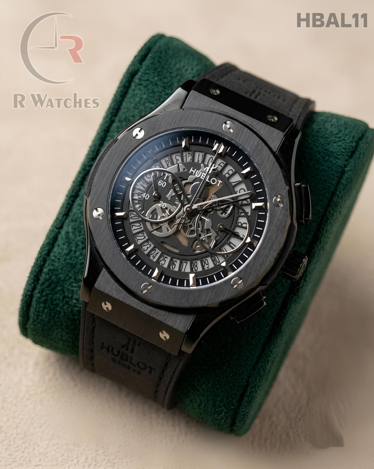 (OS2)🖤⬆️ Hublot black machinery (HBAL11)