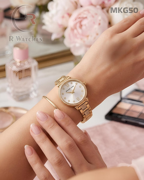 (SS)🖤 Mk Girls Diamond Gold White (MKG50)