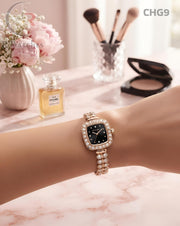 (OS)🖤⭐ Chanel Girls Diamond Rose Gold Black (CHG9)