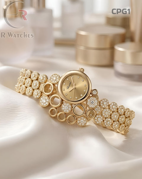 (OS)🖤 Chopard Girls Diamond Gold  (CPG1)