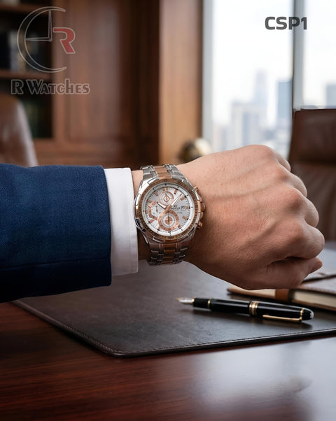 (OS25)🖤⭐ Casio Edifice rose gold (CSP1)
