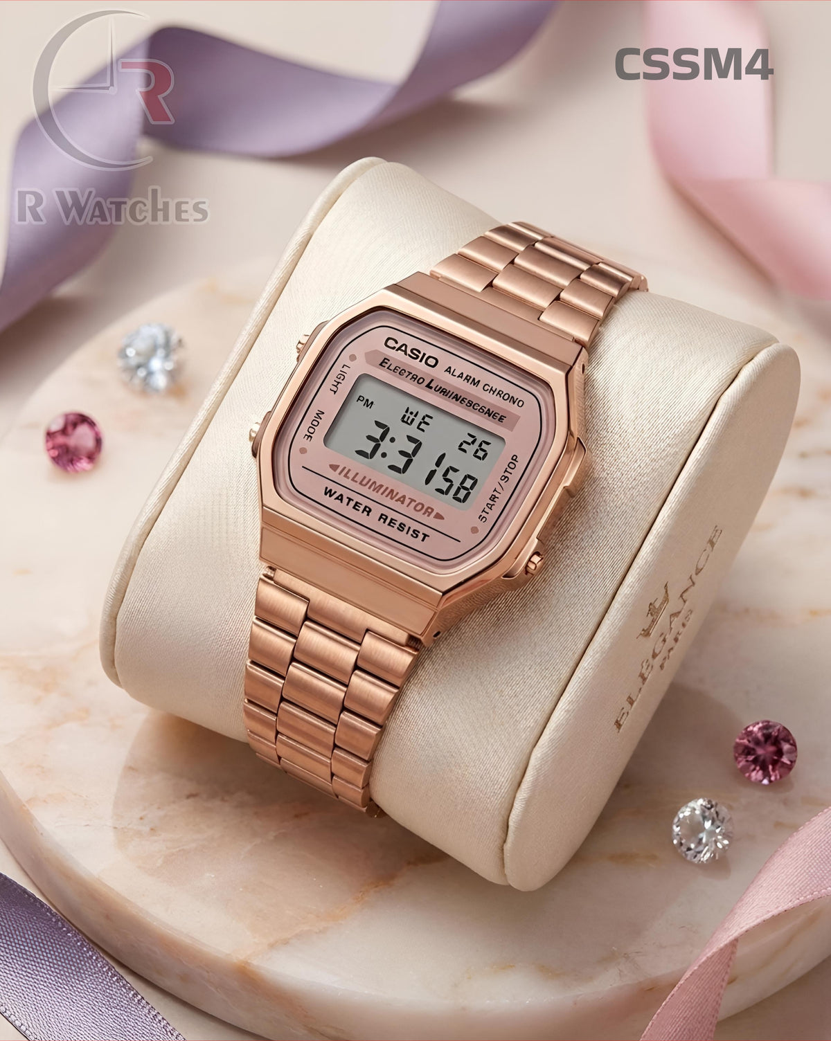 (OS11)🖤⬆️⭐ Casio vintage rose gold (CSSM4)