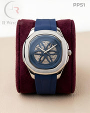 (SS)🖤 Patek Philippe Silicon Silver Blue (PPS1)