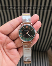 (OS)📷⭐ Versace Girls Brown Green Dial (VSG37)