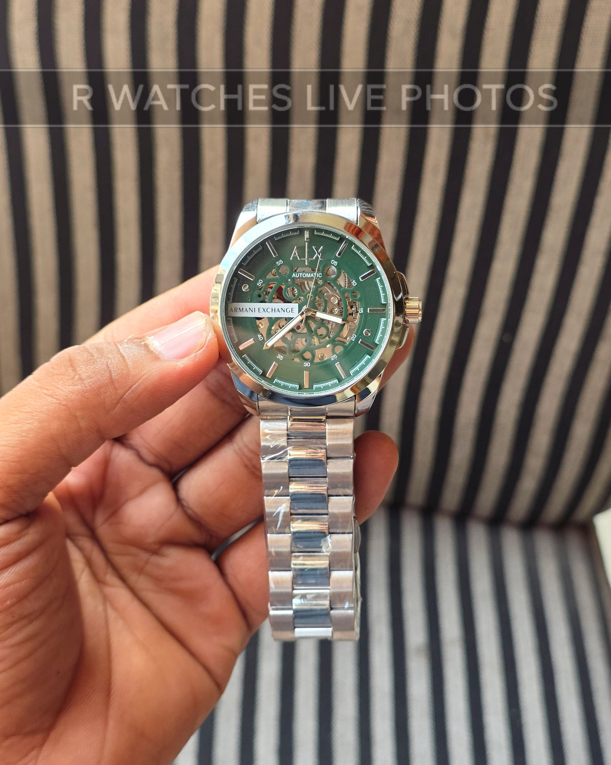 (OS)🖤⭐ AX Automatic Green Silver (AXAM2)
