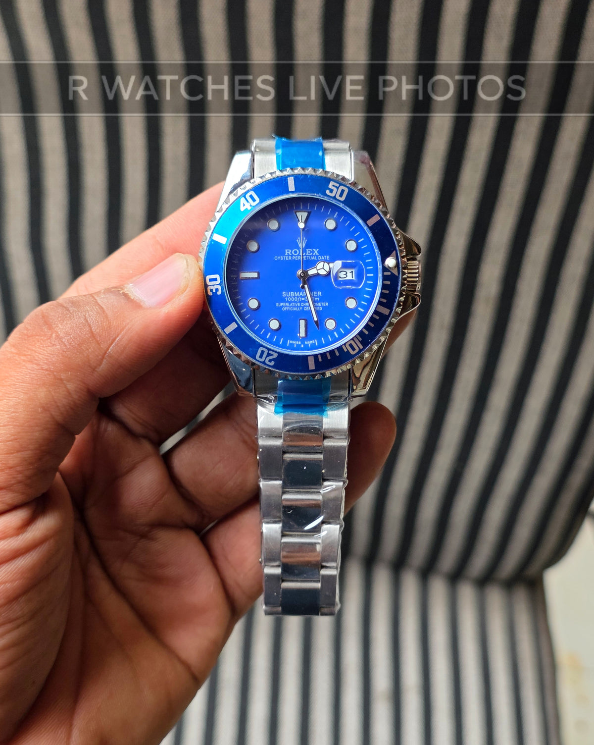 (SS)📷⬆️⭐ Rolex Silver New Blue (RXP42)