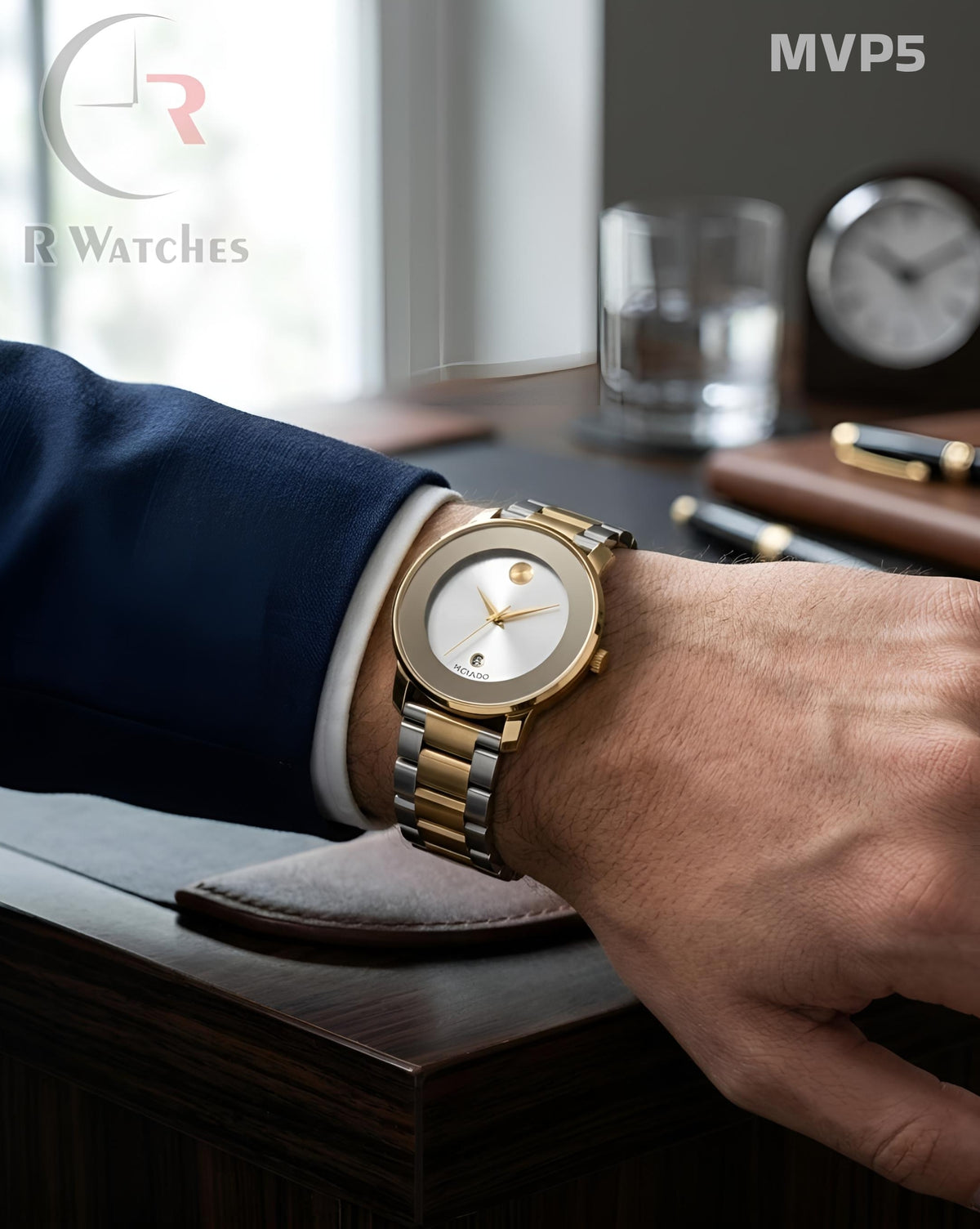 (OS)🖤 ⬆️ Movado Dual Tone White (MVP5)