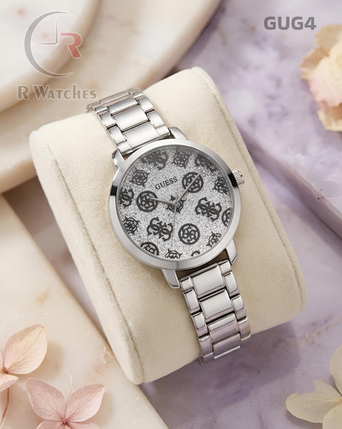 (OS)🖤⬆️⭐🔁 Guess girls full silver (GUG4)