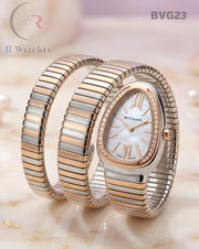 (SS)🖤⭐ Bvlgari Girls Heavy Dual Tone White (BVG23)