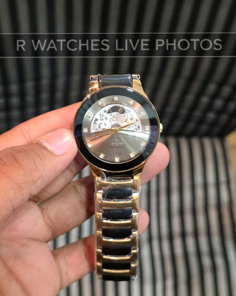 (OS4)📷⭐ Rado Diamond Machinery Dual Tone Grey Dial (RDP47)