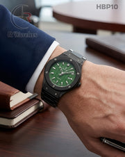 (OS2)🖤⭐ Hublot Machinery Black Green (HBP10)