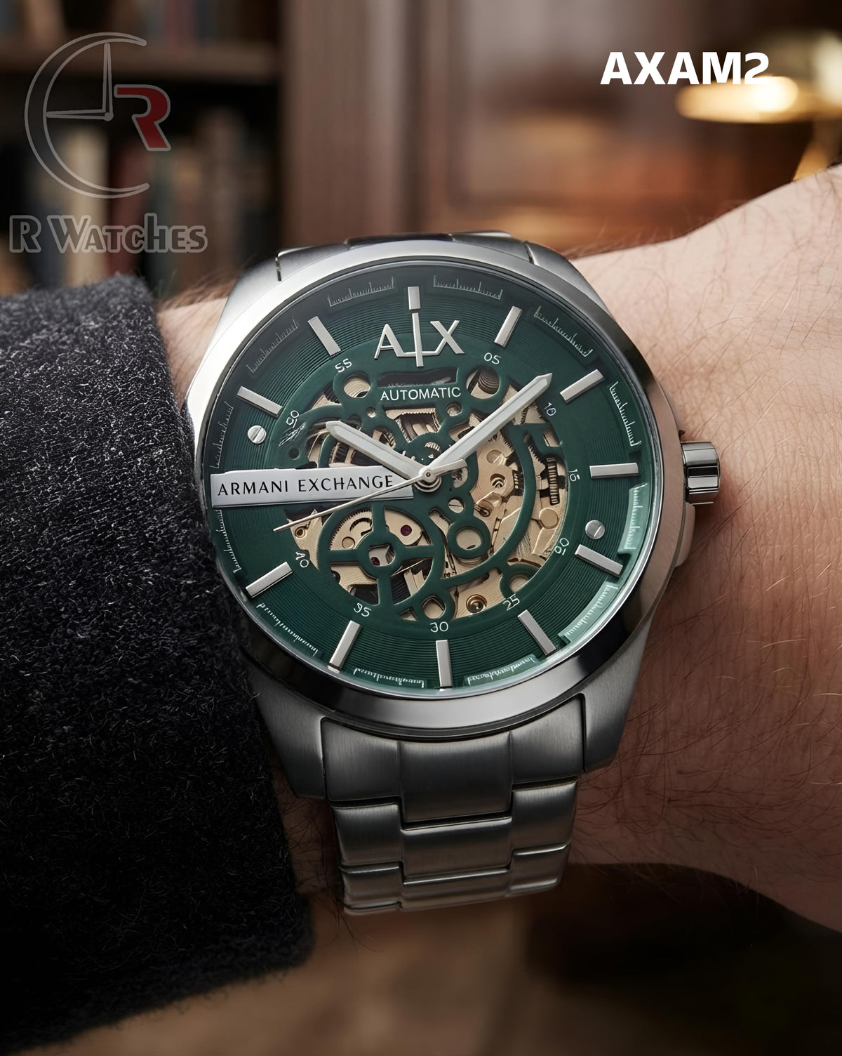 (OS)🖤⭐ AX Automatic Green Silver (AXAM2)
