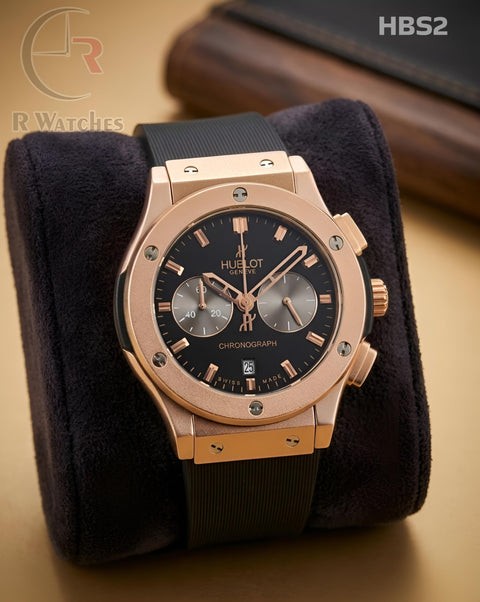 (OS)🖤⬆️ Hublot Heavy Silicon Rose Gold Black (HBS2)