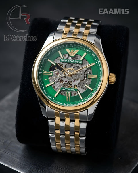 (OS)🖤⭐ Armani Automatic Dual Tone Green (EAAM15)
