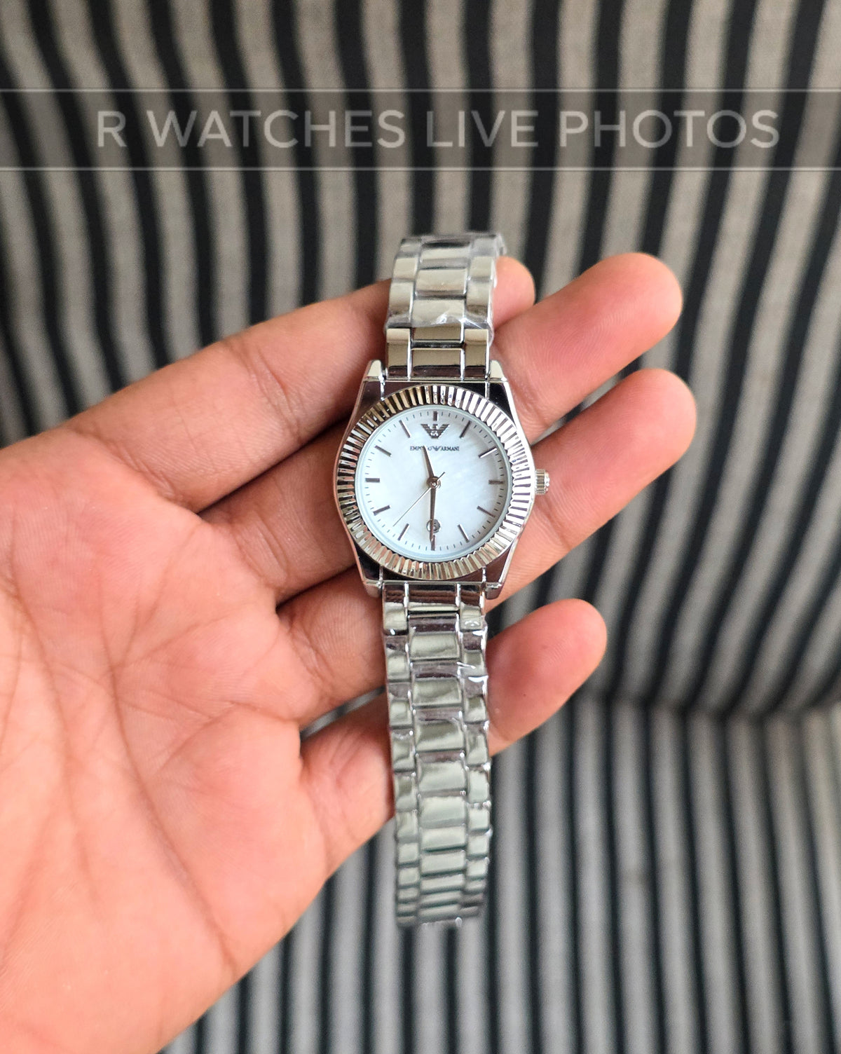(SS)🖤⭐ Armani girls silver white (EAG12)