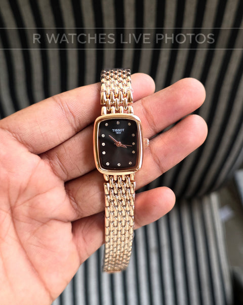 (OS)📷⭐ Tissot Girls Rose Gold Black (TSG9)