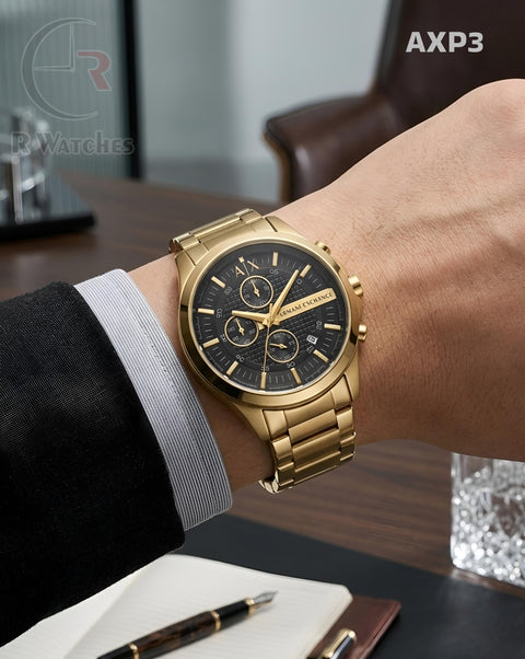 (SS)🖤⭐ AX Gold Black Dial (AXP3)