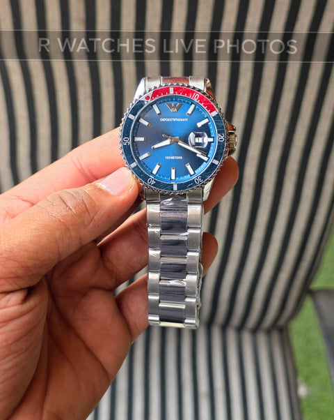 (SS)🖤⬆️⭐ Armani Silver Blue Red (EAP10)