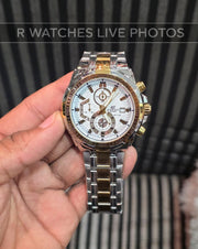 (SS)🖤⬆️⭐ Casio Edifice dual tone white (CSP4)