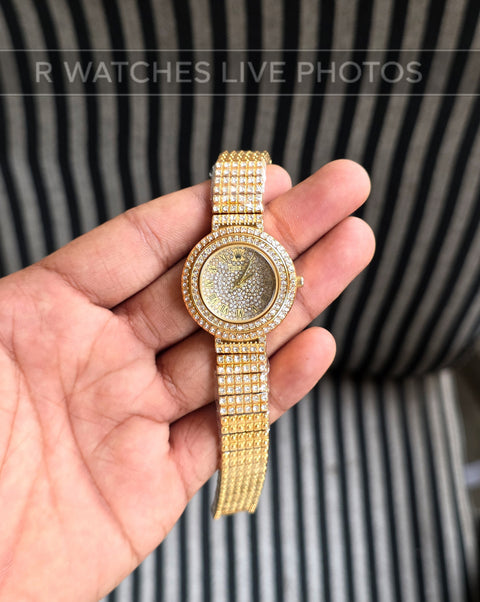 (SS)📷⬆️⭐ Rolex Girls Diamond Roman Gold (RXG33)