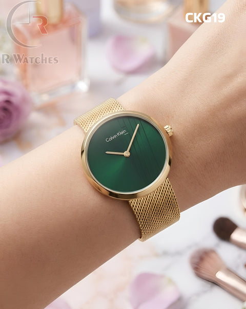 (OS)🖤⭐ Calvin Klein girls golden green (CKG19)