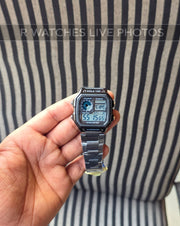 (OS7)🖤⬆️🔁⭐ Casio World time full Black (CSSM17)