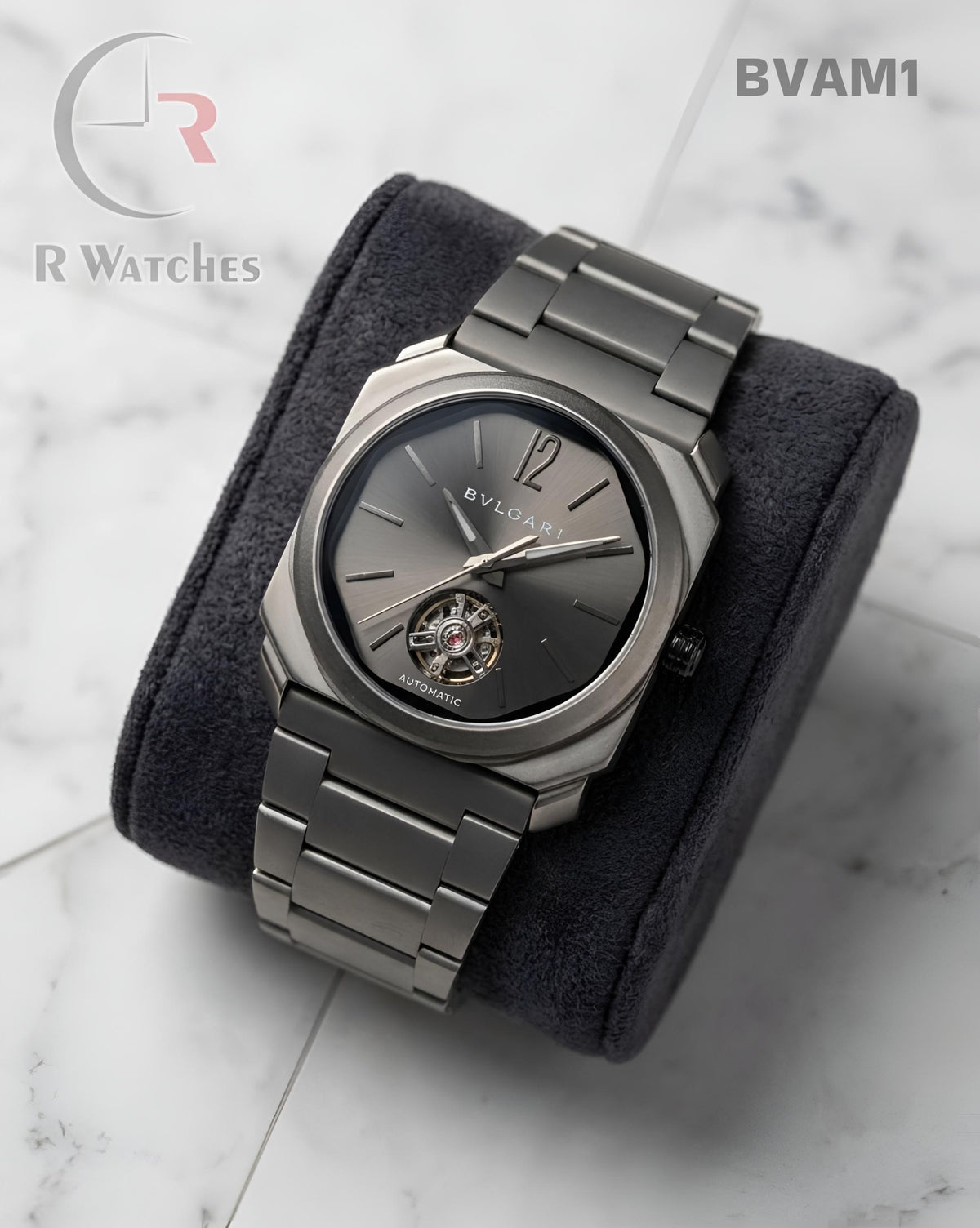 (SS)🖤⭐ Bvlgari Automatic Silver Green (BVAM1)