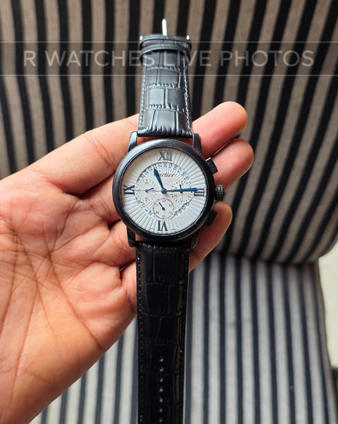 (OS)🖤⭐ Cartier Leather White Black (CTL1)