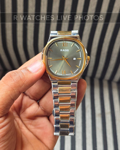 (OS)📷⭐ Rado Square Dual Tone Green (RDP4)