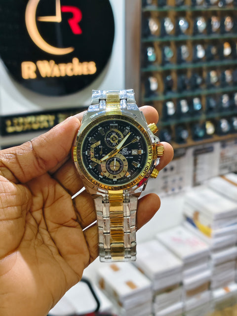 Edifice Dual Black – Premium Luxury Chronograph Watch