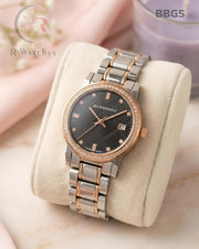 (OS)🖤⭐ Burberry girls dual tone black (BBG5)