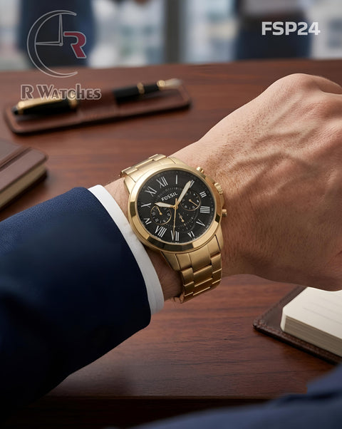 (OS4)🖤⬆️⭐ Fossil premium golden black (FSP24)