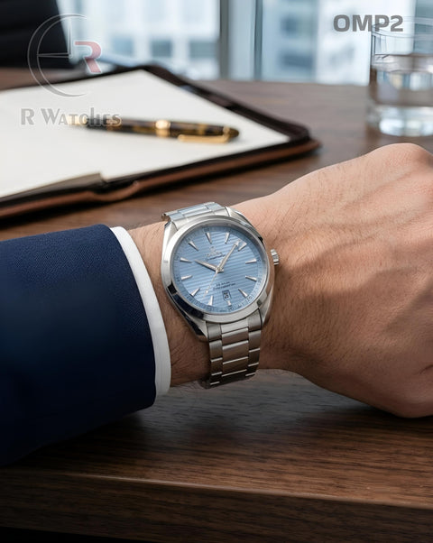 (OS)🖤 Omega Silver Dark Tiffany Blue (OMP2)