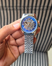 (OS)🖤⭐ Armani Automatic Blue Silver (EAAM21)