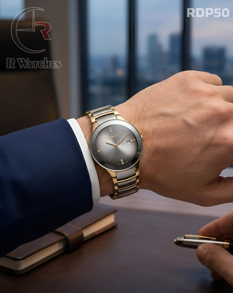 (OS2)🖤⭐ Rado Dual Tone Grey Dial (RDP50)