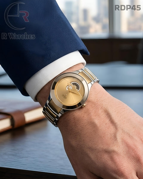 (OS2)🖤⭐ Rado new dual tone gold (RDP45)