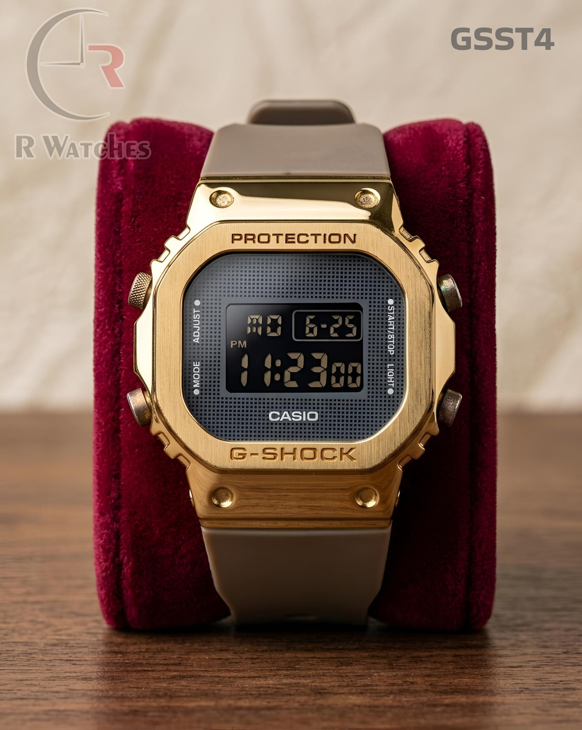 (OS)🖤⭐ G-Shock vintage silicon gold grey (GSST4)