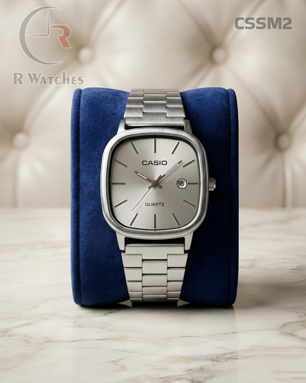 (OS)🖤⬆️🔁⭐ Casio old money Silver Grey (CSSM2)