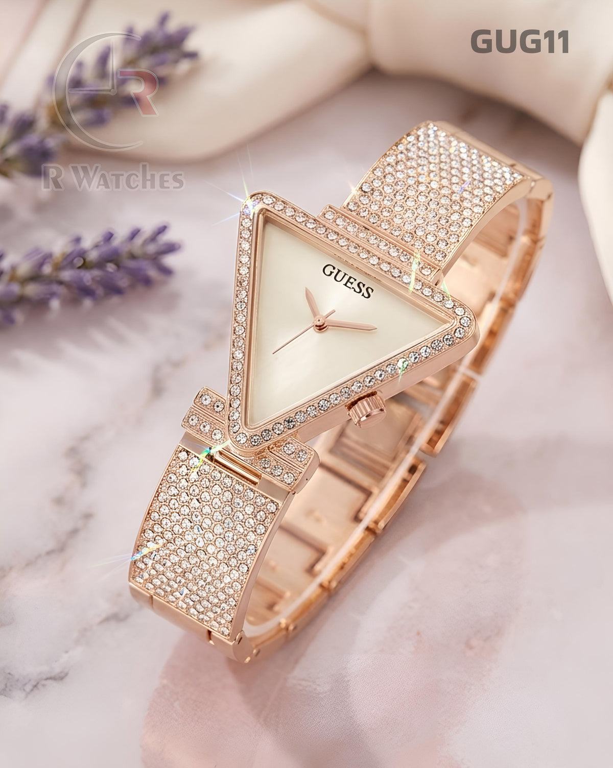 (SS)🖤⬆️⭐ Guess Girls Diomond Edition Rose Gold White (GUG11)