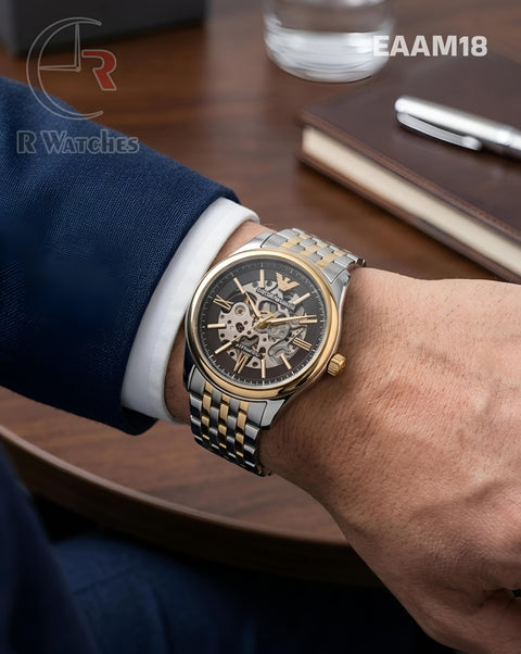 (OS)🖤⭐ Armani Automatic Dual Tone Black (EAAM18)