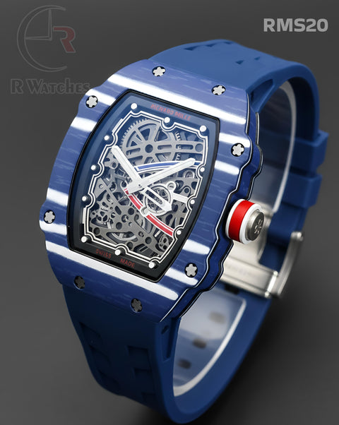 (OS2)🖤⭐ RM Silicon Blue White Silver Silicon Blue (RMS20)