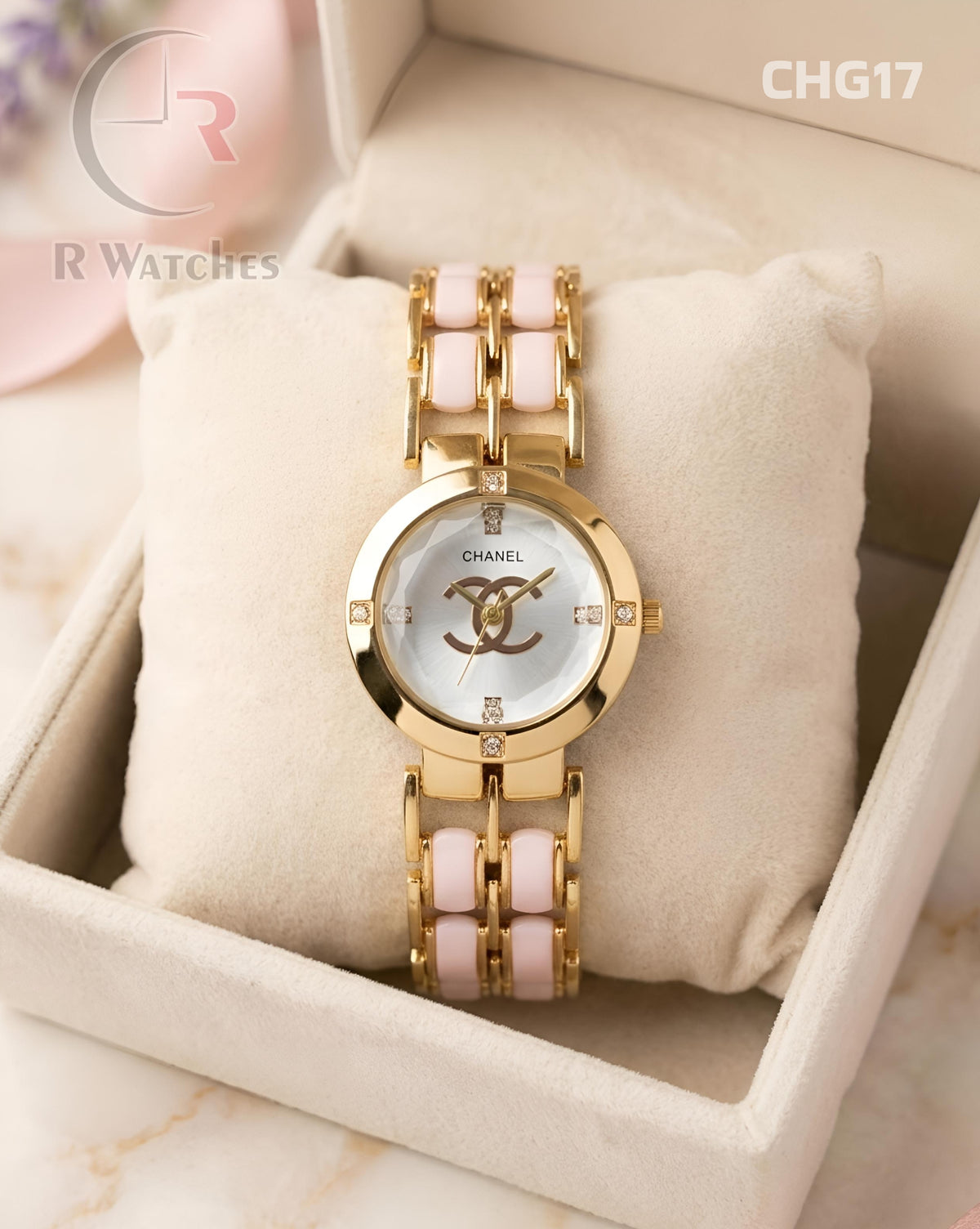 (OS)🖤 Chanel Girls dual tone White (CHG17)