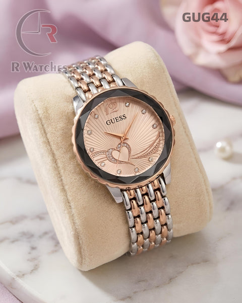 (OS)🖤⭐ Guess Girls Diamond Cutt Rose Gold Pink (GUG44)