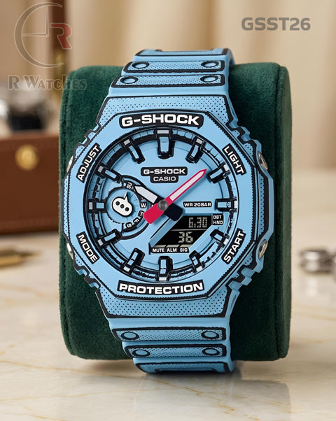 (SS)🖤⬆️🔁⭐ G-Shock manga blue (GSST26)