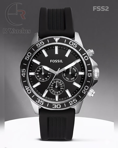(OS2)🖤⬆️⭐ Fossil Silicon Silver Black Silicon Black (FSS2)