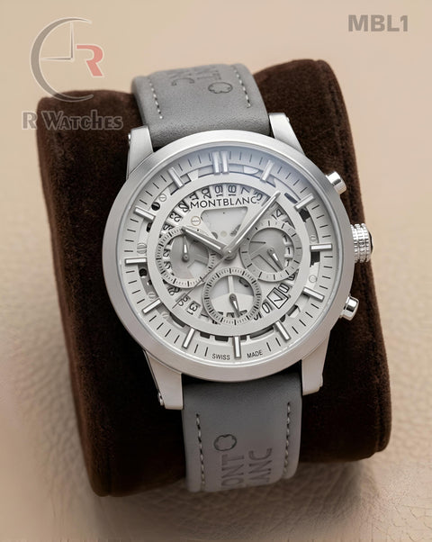 (SS)🖤🎥 Mont Blanc leather grey leather(MBL1)