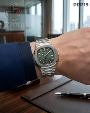 (OS)🖤⭐ Patek philip silver green (PPP19)